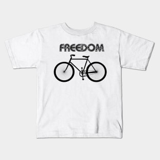 Freedom bike design Kids T-Shirt